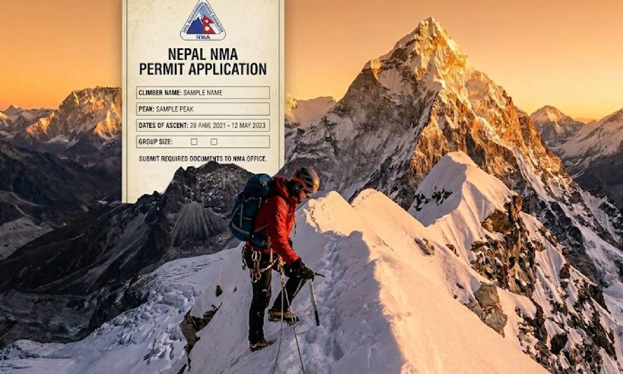 NMA Peak Climbing Permit Fees for Foreign Climbers in Nepal for 2026/2027