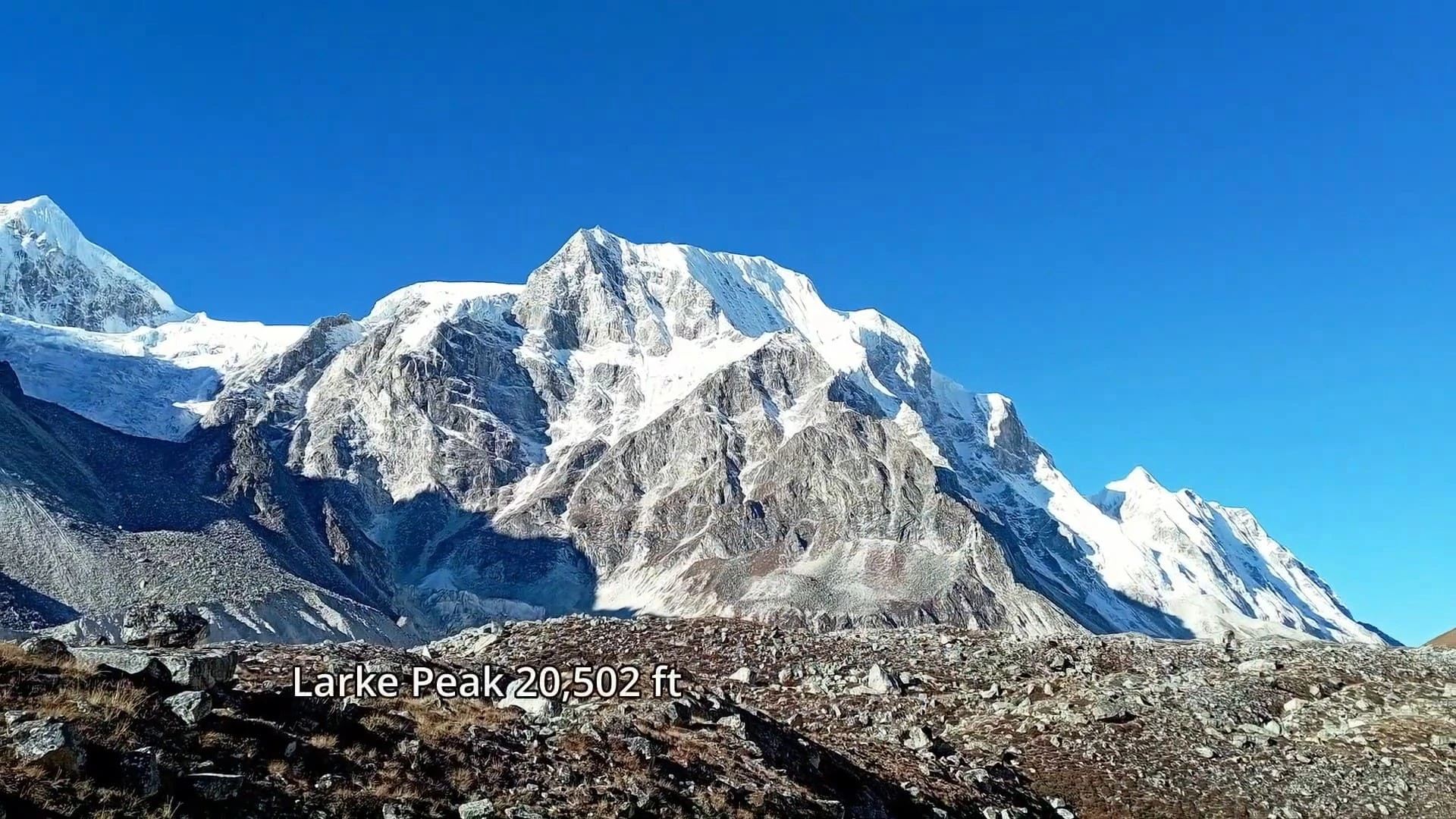 Beautiful larke peak in Nepal