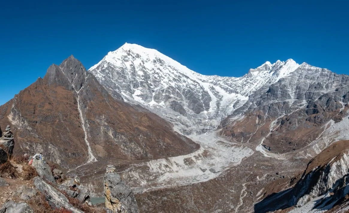 Beautiful Yubra Peak in Nepal